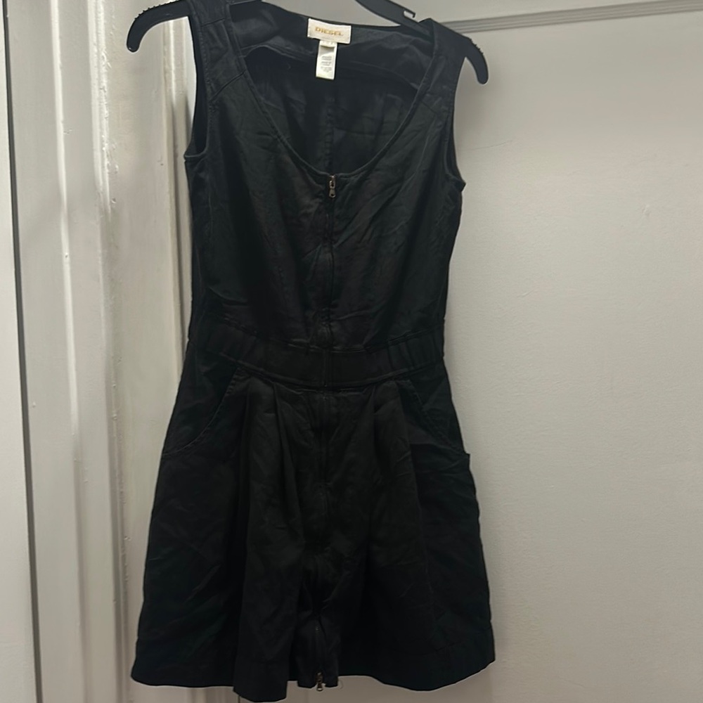 Diesel Black Sleeveless Mini Dress Preloved